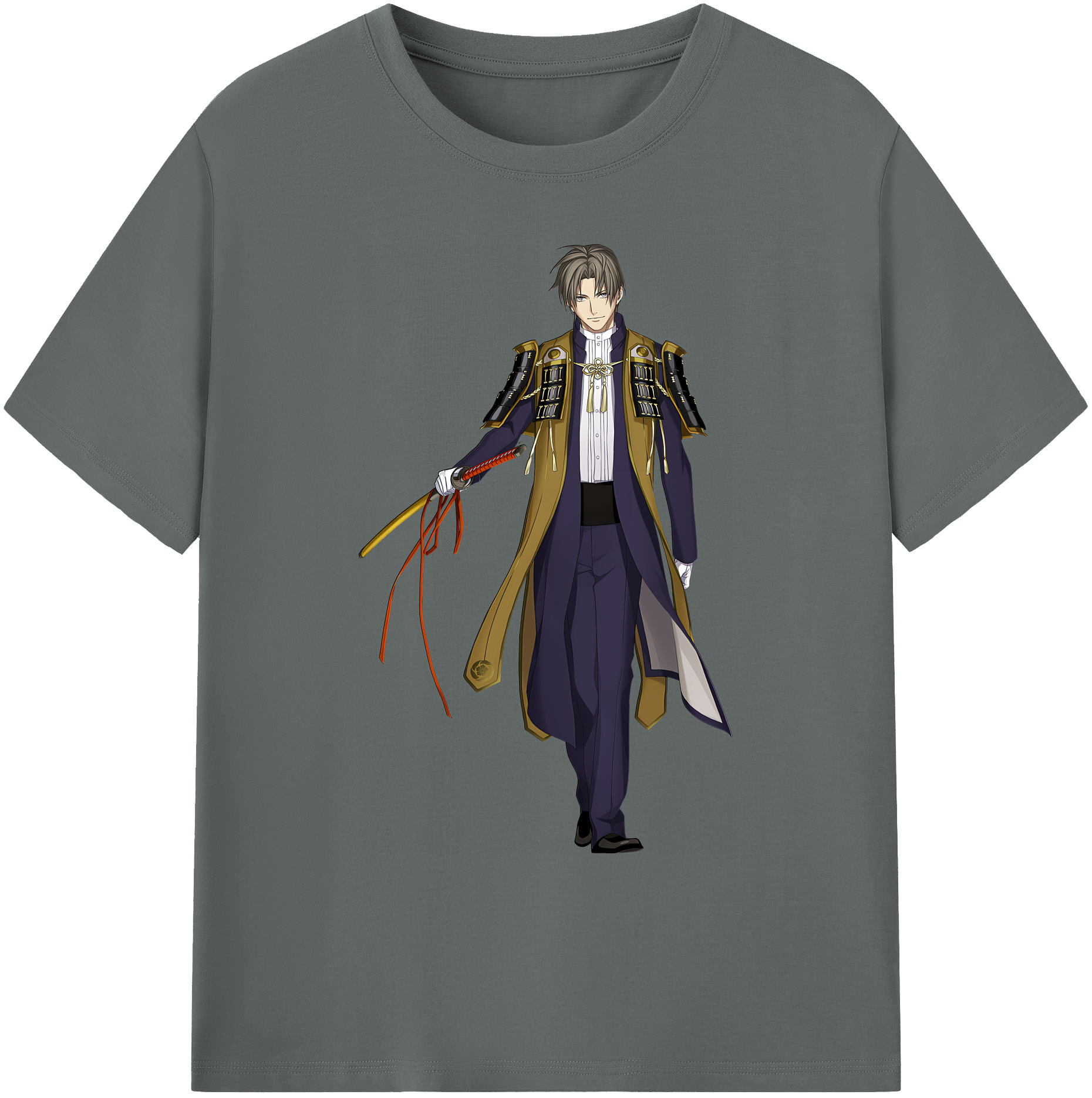 （画像用） 刀剣乱舞 Touken Ranbu 綿100％ メンズ半袖Tシャツ｜肌触りやわらか＆通気性